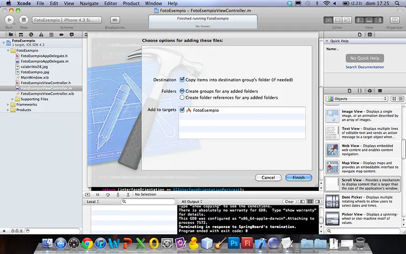 Inserimento dell'immagine