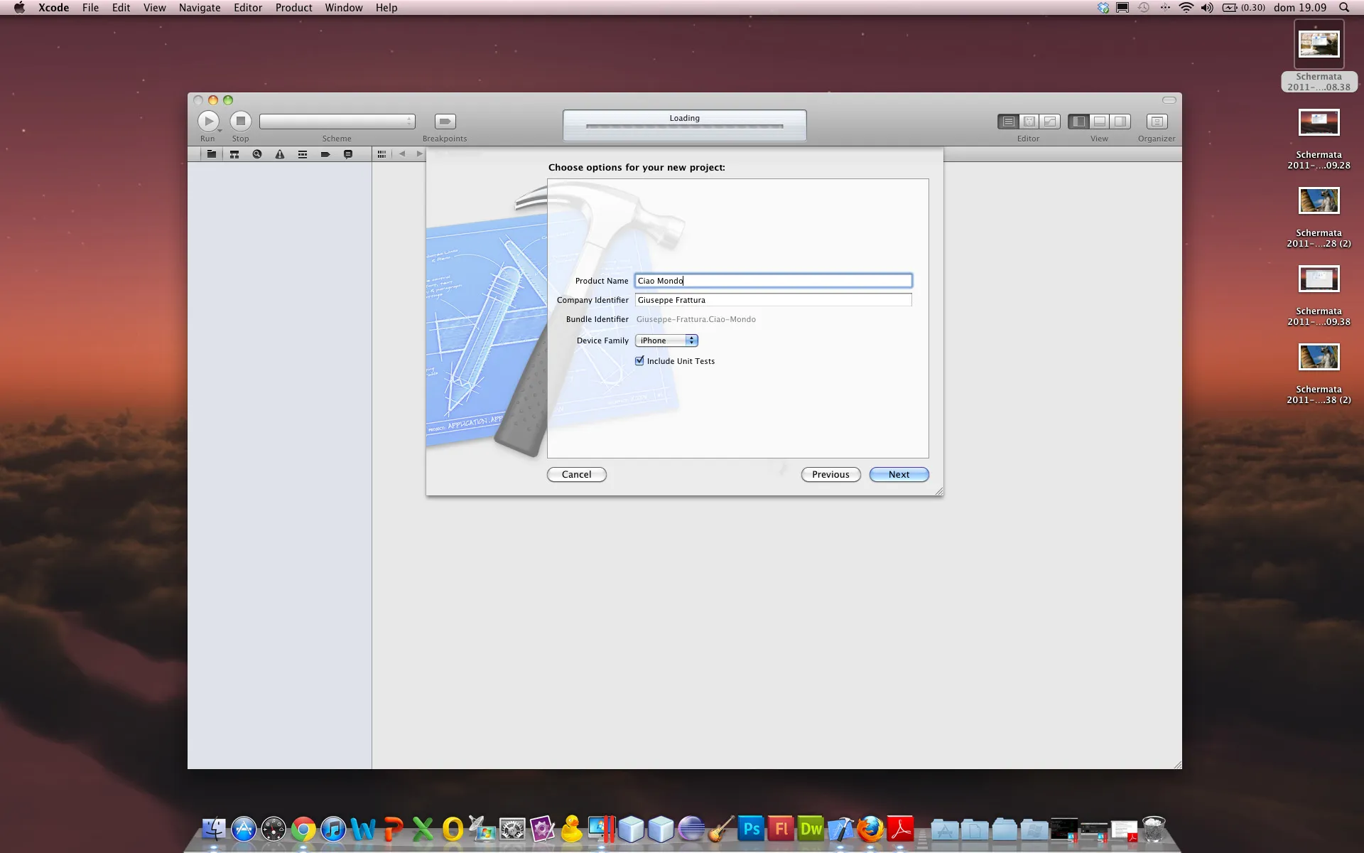 Schermata 2011-06-26 a 19.09.56 Inserisci il nome dell'applicazione