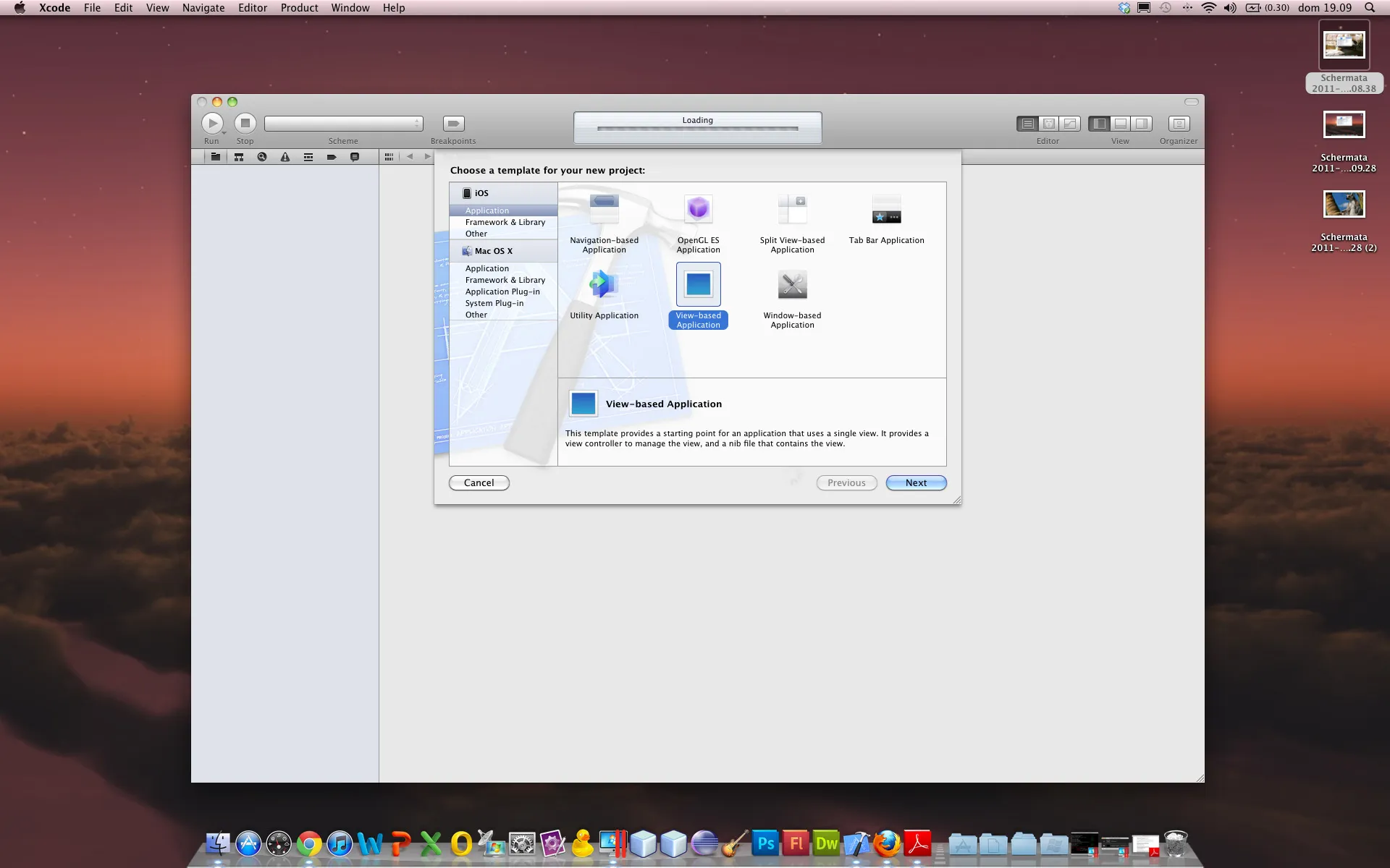Crea ViewBased Application Crea ViewBased Application